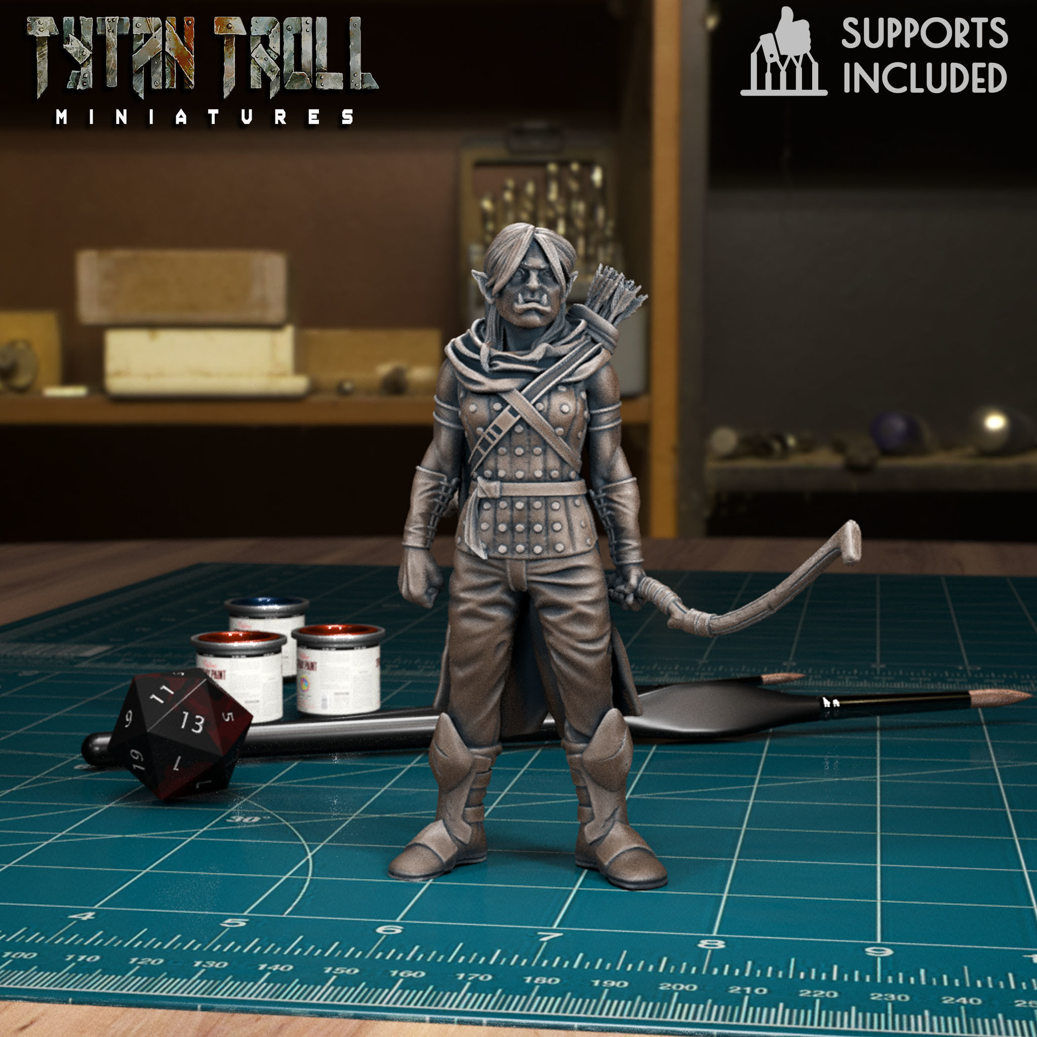 DnD Heroes - Rangers Bundle - Pre-Supported 3D print model_17