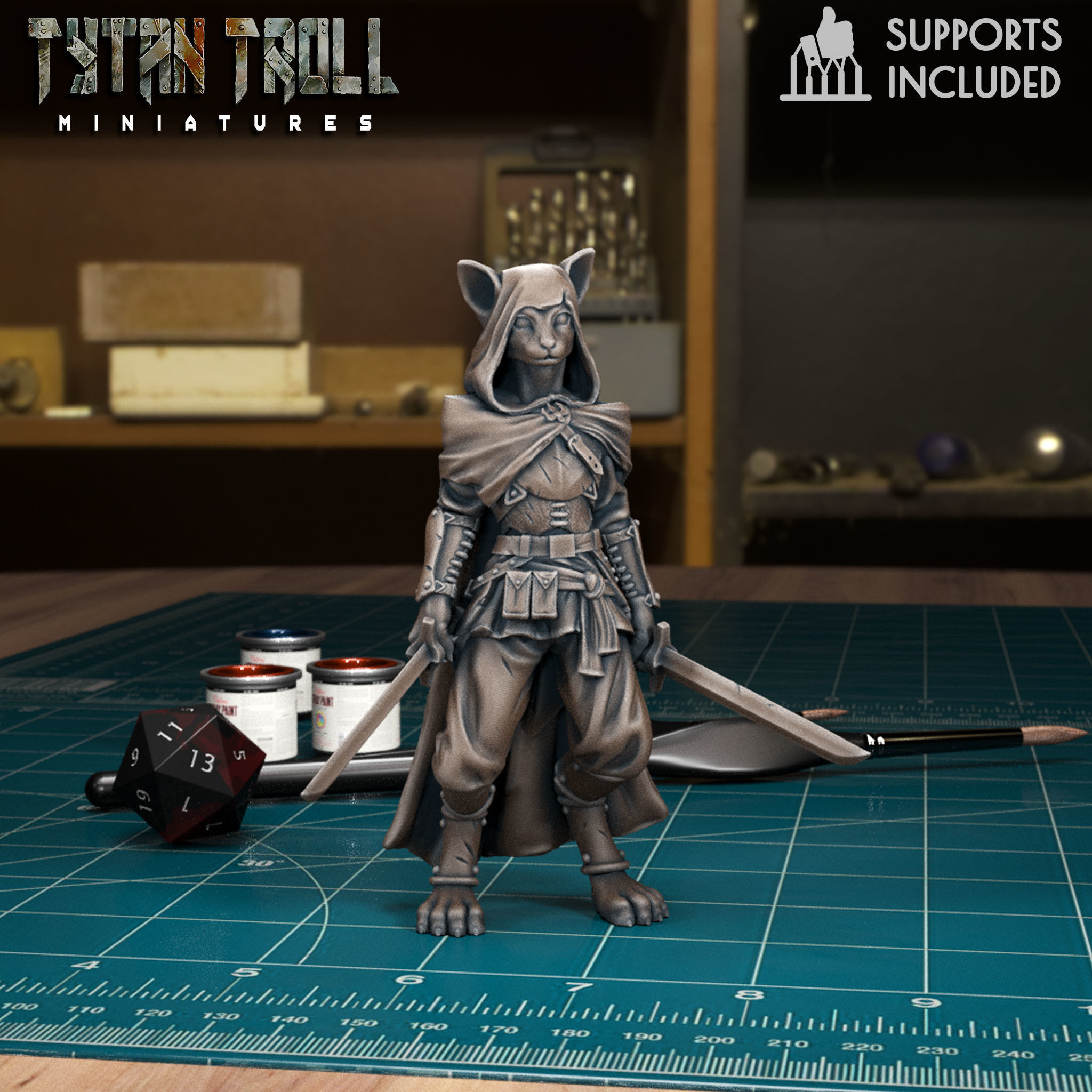 DnD Heroes - Rangers Bundle - Pre-Supported 3D print model_19