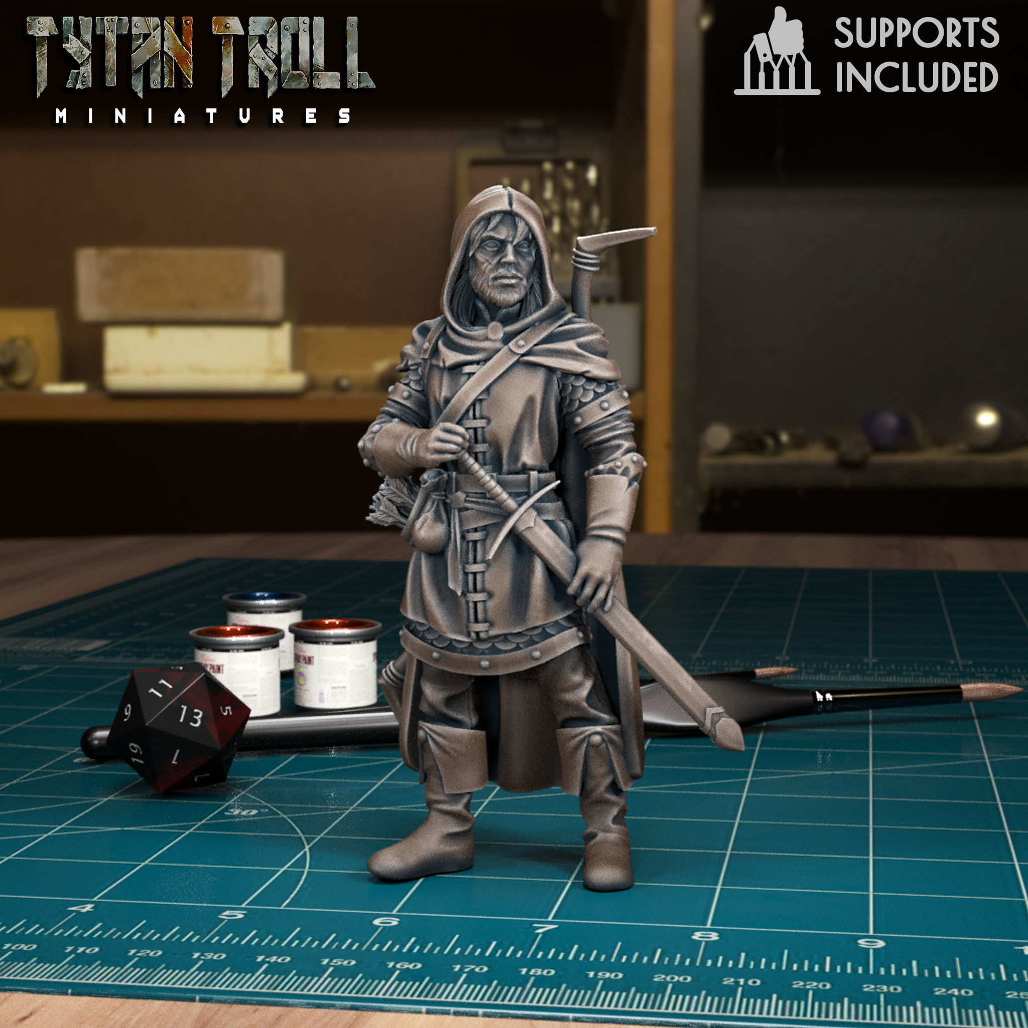 DnD Heroes - Rangers Bundle - Pre-Supported 3D print model_14