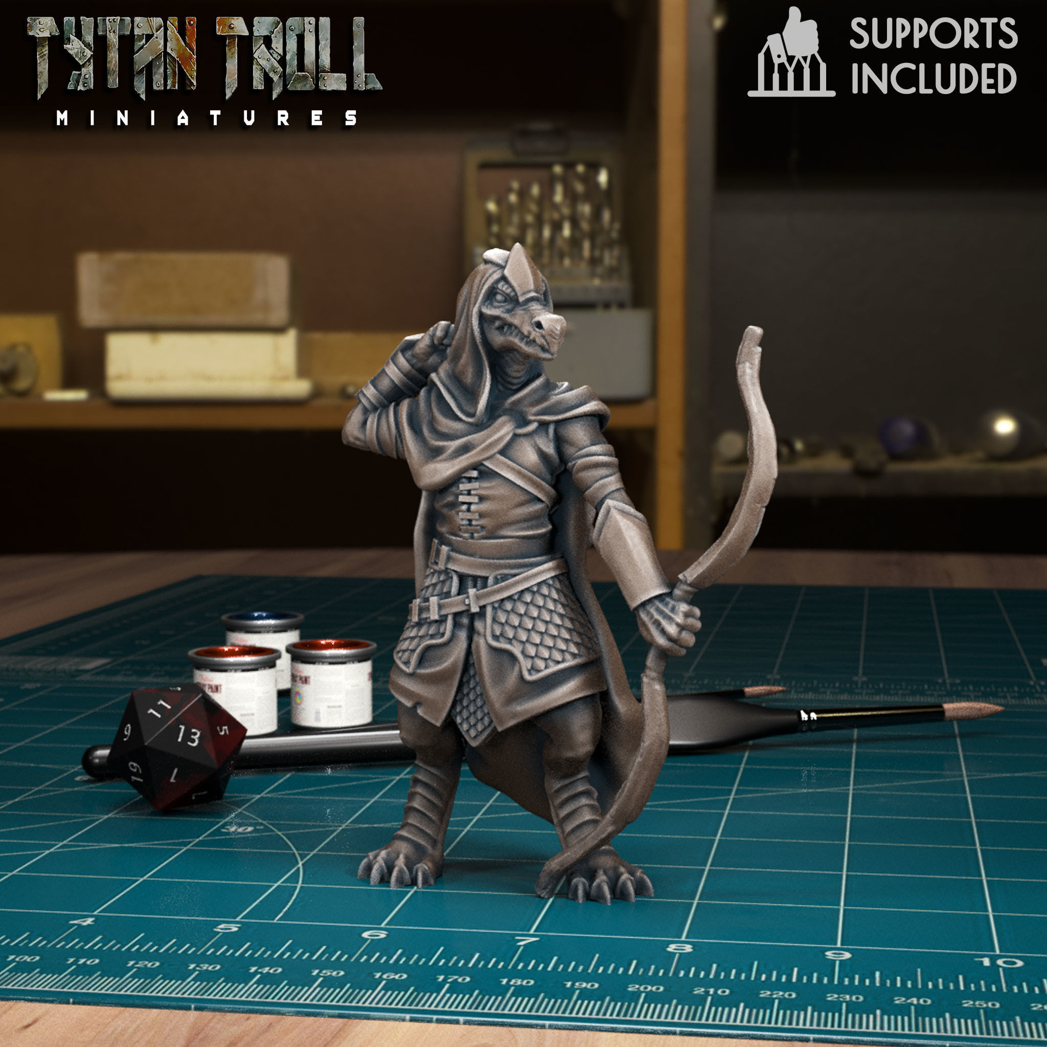 DnD Heroes - Rangers Bundle - Pre-Supported 3D print model_1