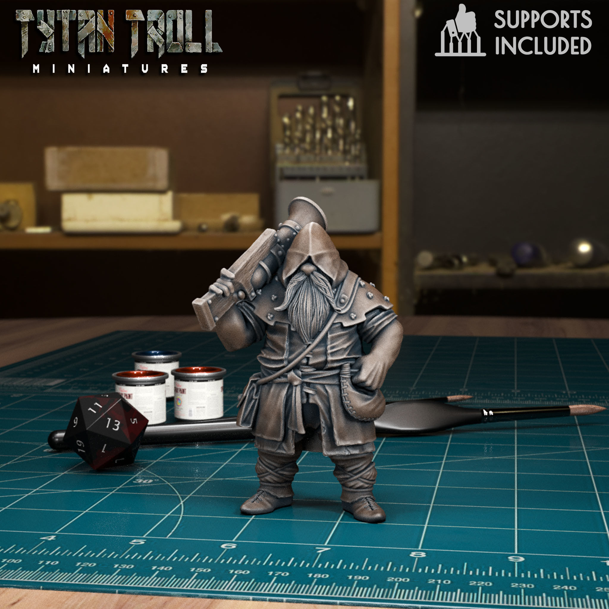 DnD Heroes - Rangers Bundle - Pre-Supported 3D print model_4