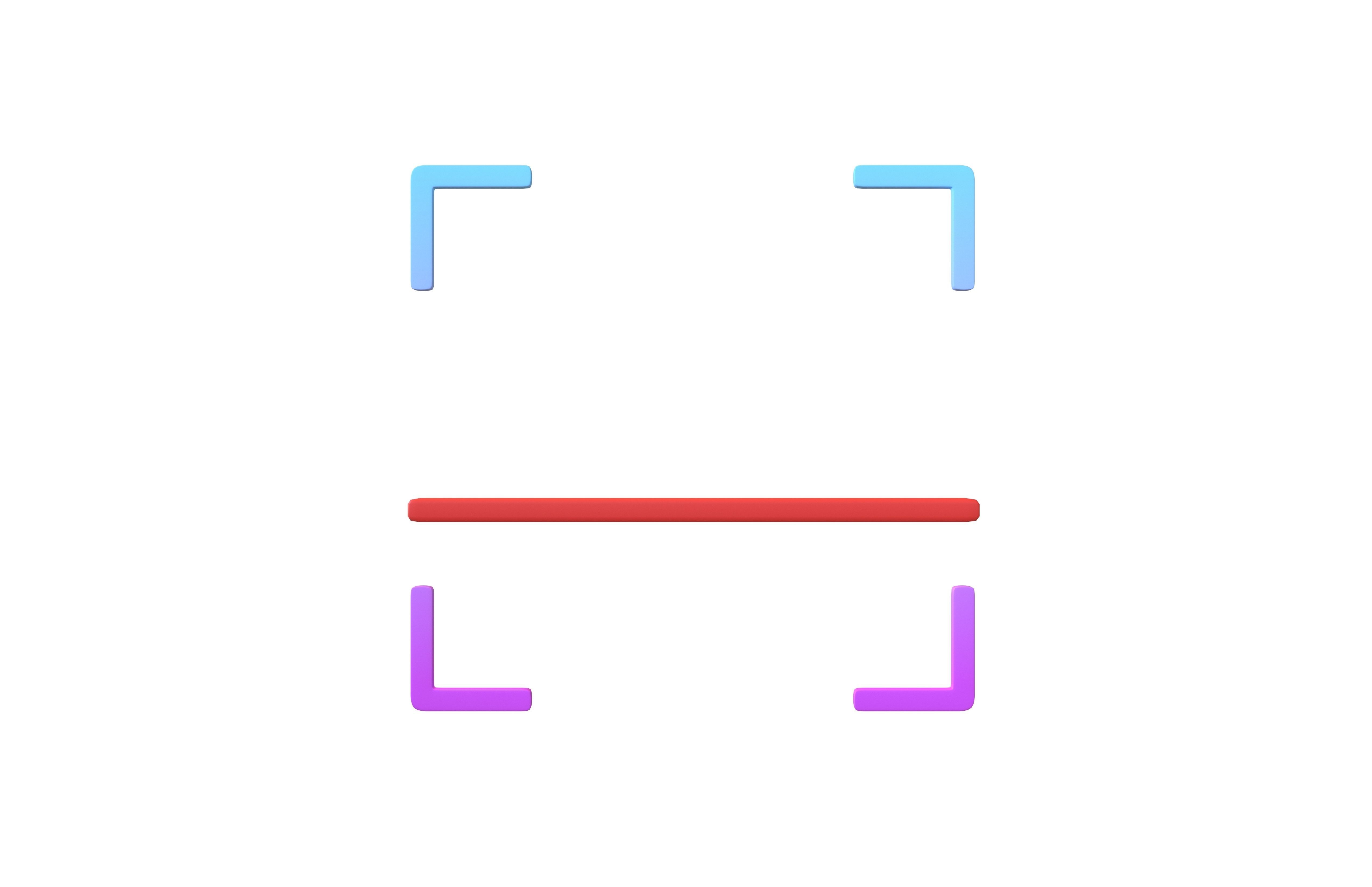 Scan Icon v2 002 Low-poly 3D model_1