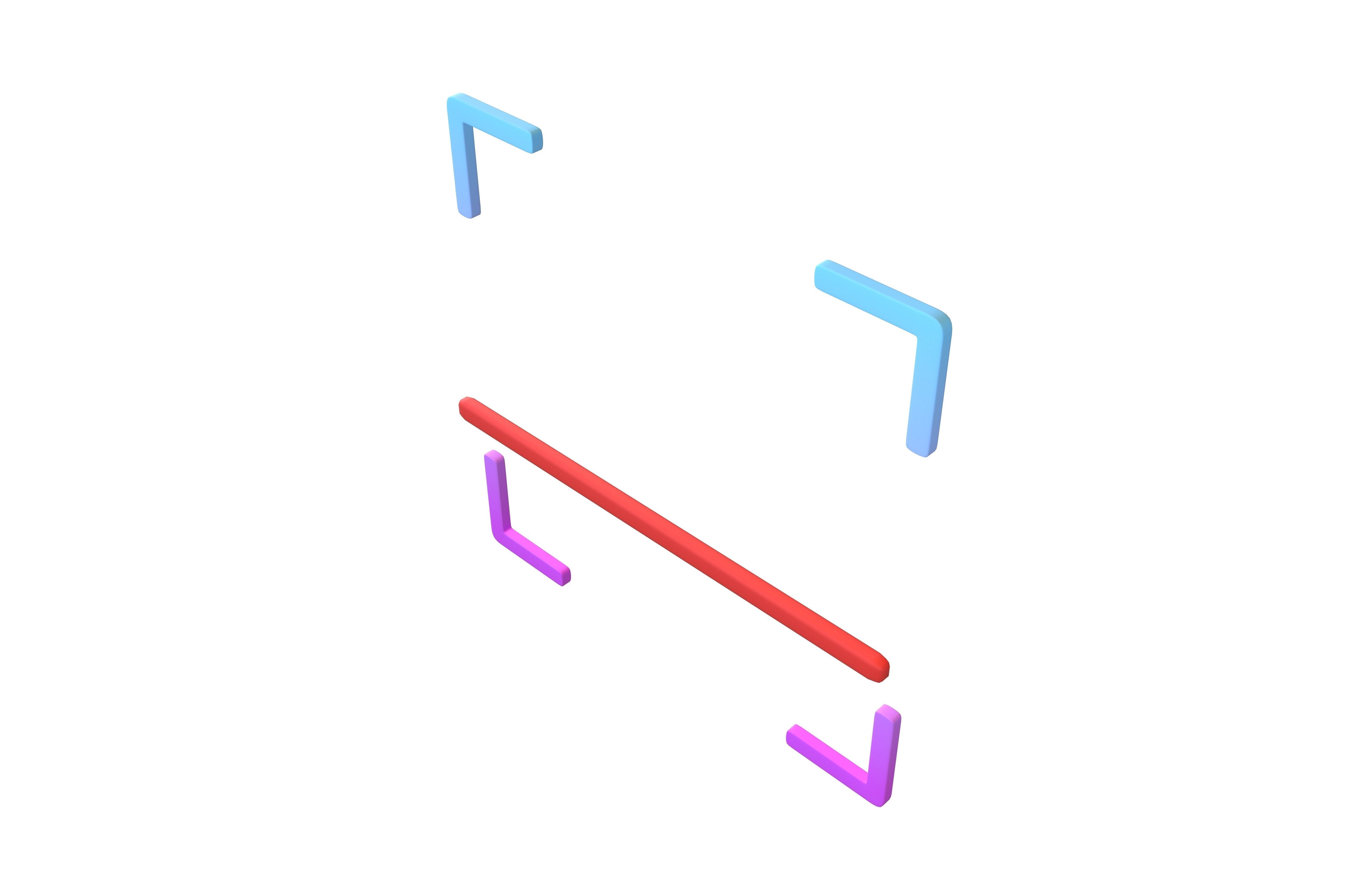 Scan Icon v2 002 Low-poly 3D model_2