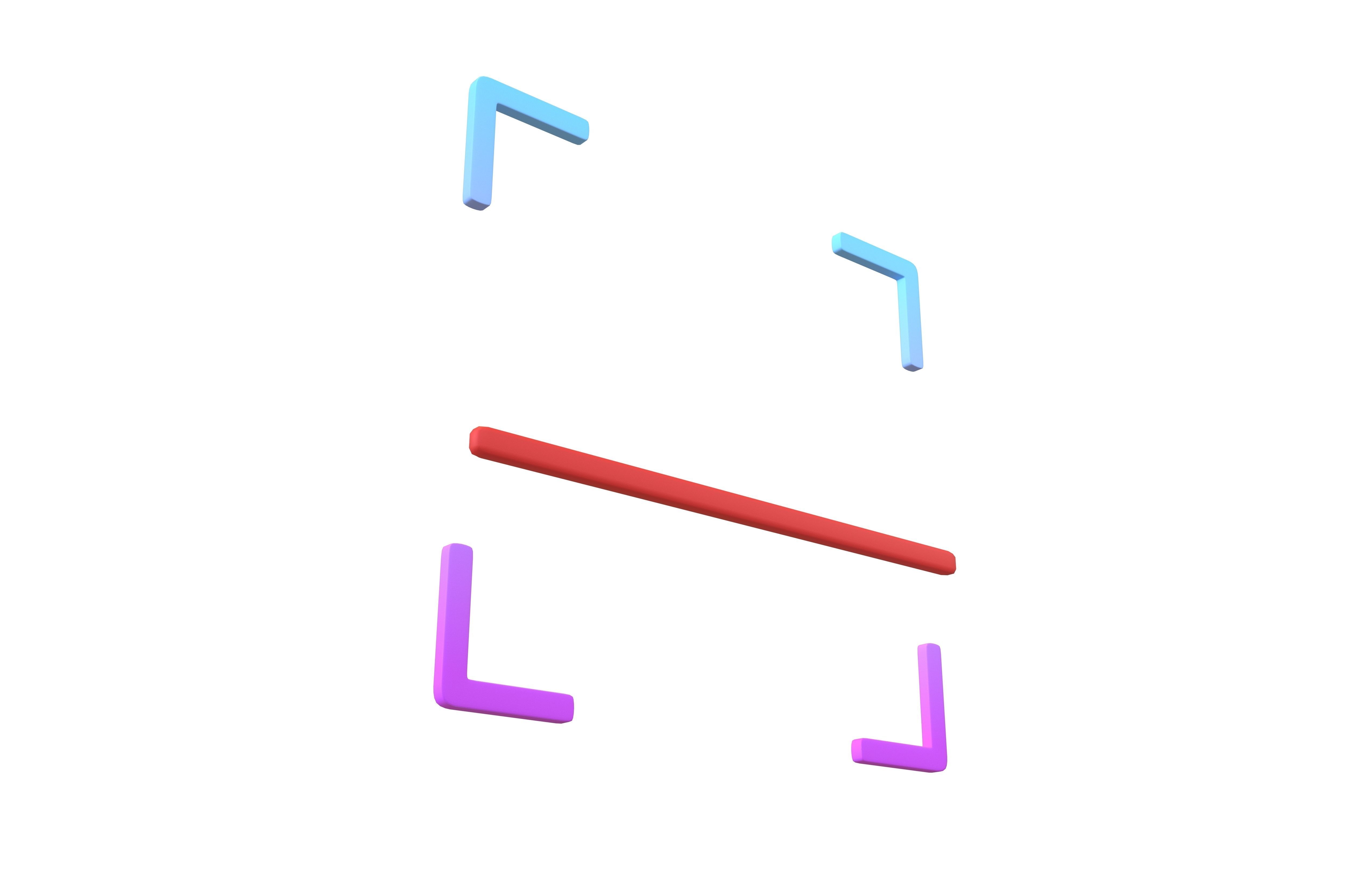 Scan Icon v2 002 Low-poly 3D model_3