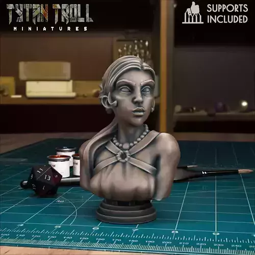 Curse of Strahd - Gertruda Bust - Pre-Supported