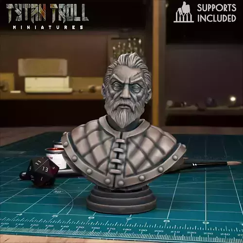 Curse of Strahd - Urwin Bust - Pre-Supported
