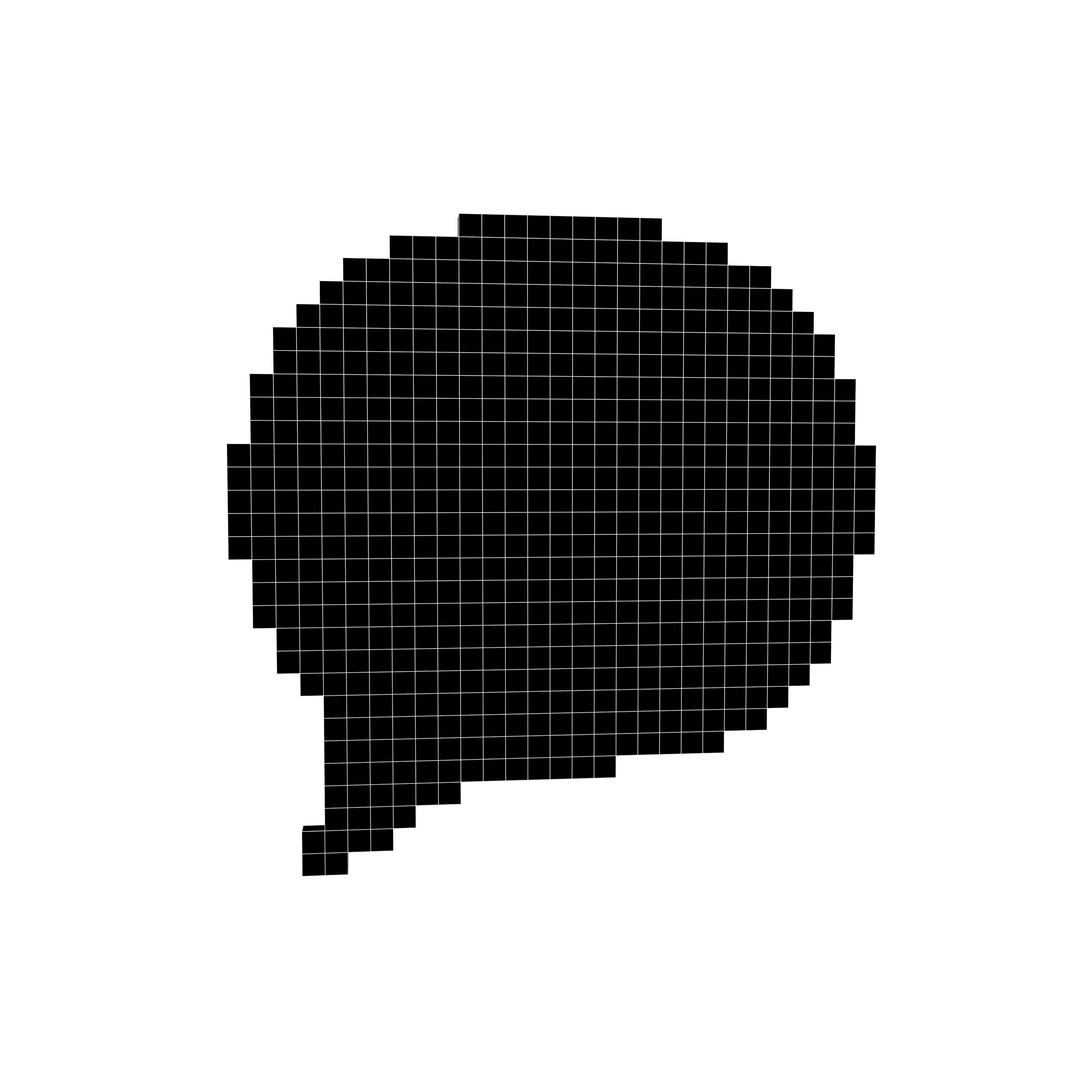 Pixel Speech Balloon v1 005 Low-poly 3D model_4