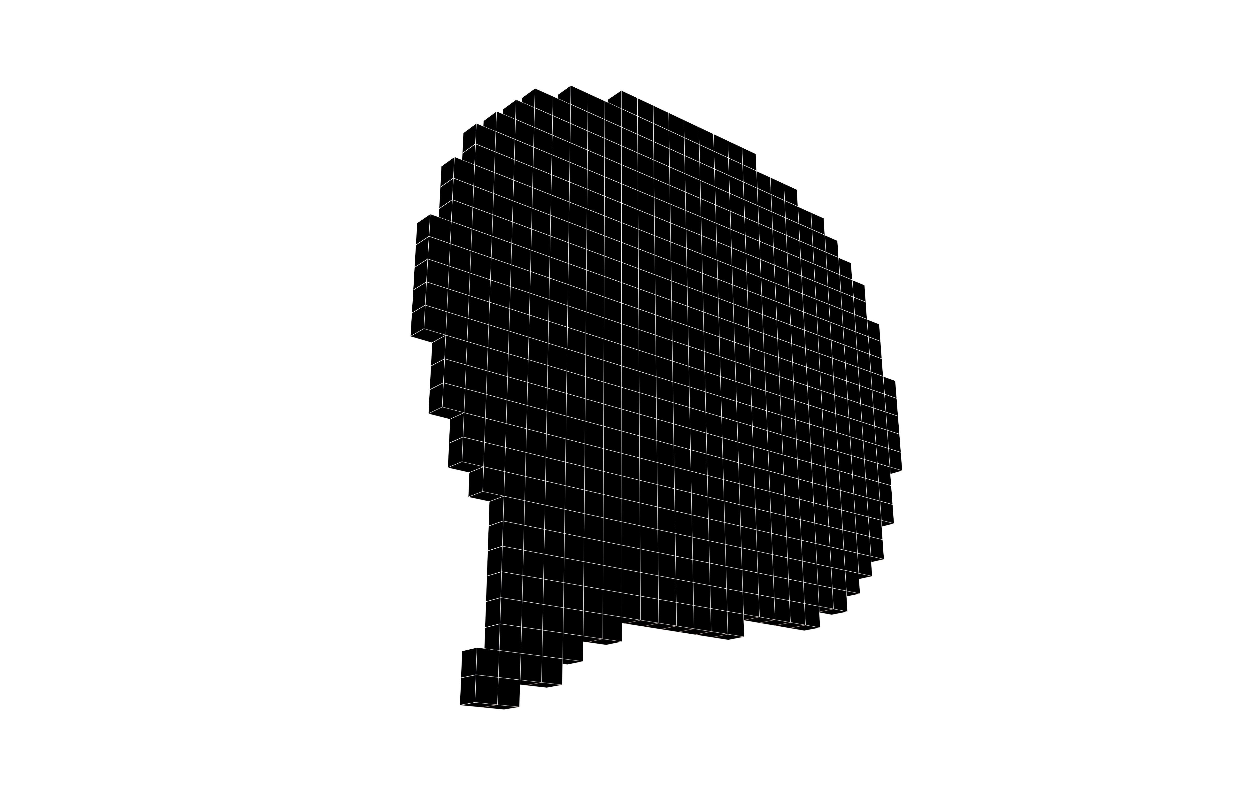 Pixel Speech Balloon v1 005 Low-poly 3D model_7