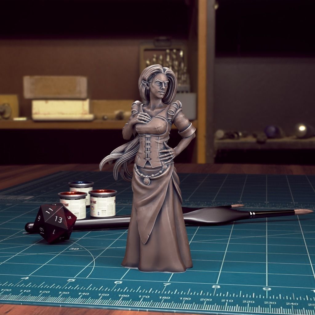Curse of Strahd - Patrina - Pre-Supported 3D print model_1
