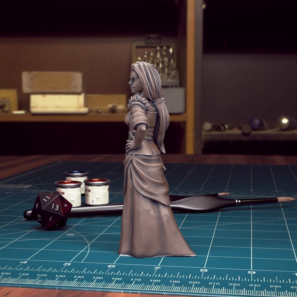 Curse of Strahd - Patrina - Pre-Supported 3D print model_2