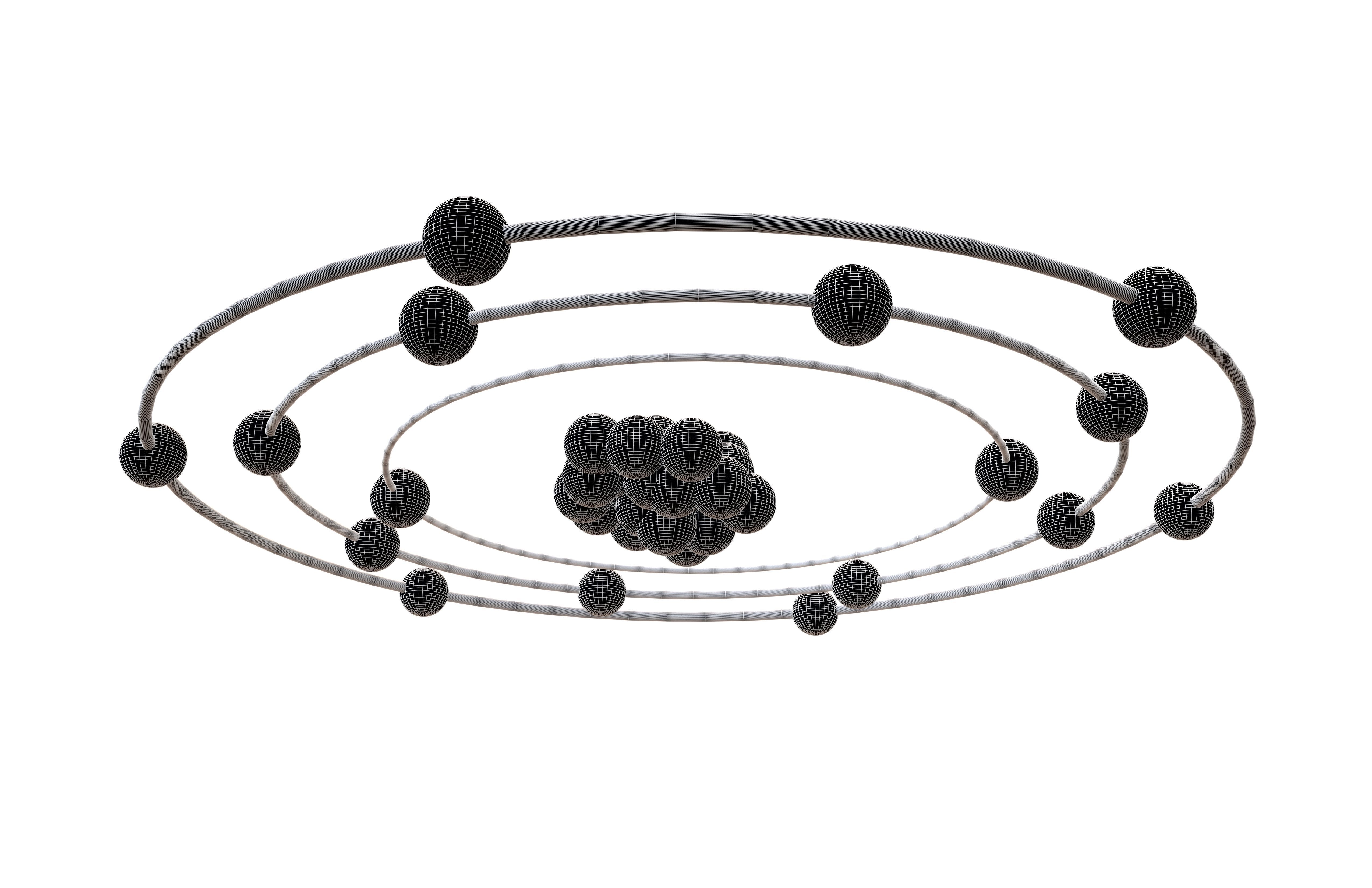 Sulfur Chemical Element v1 003 Low-poly 3D model_7