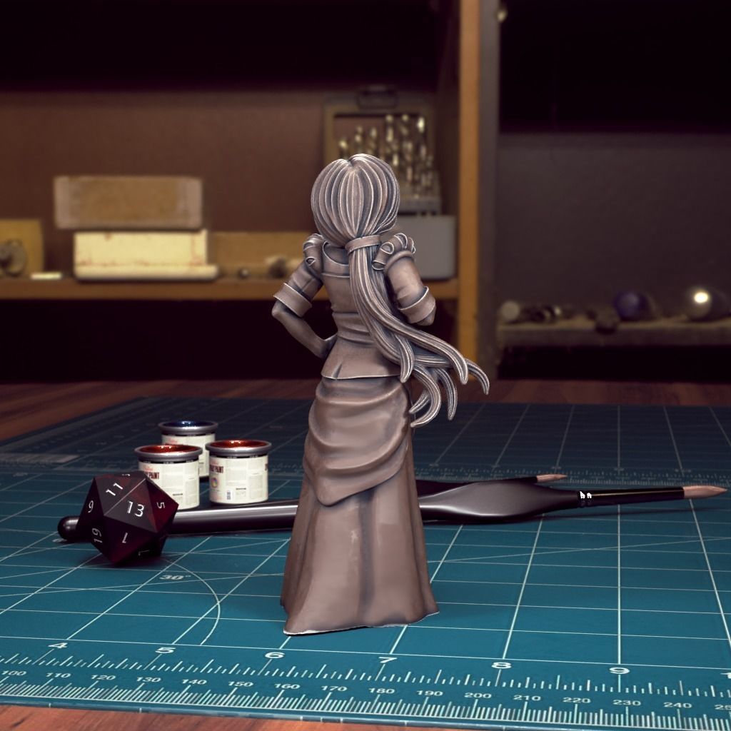 Curse of Strahd - Patrina Mini Bust Combo -Pre-Supported 3D print model_4