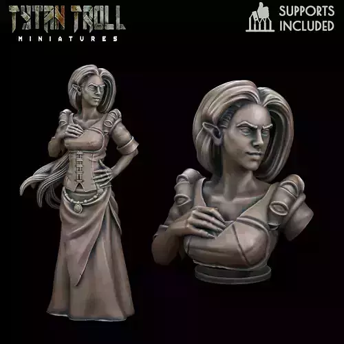 Curse of Strahd - Patrina Mini Bust Combo -Pre-Supported