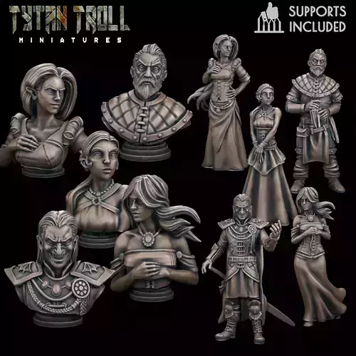 Curse of Strahd - Mini Bust Pack 03 - Pre-Supported 
