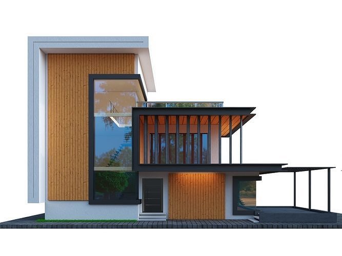 modern exterior 3D model