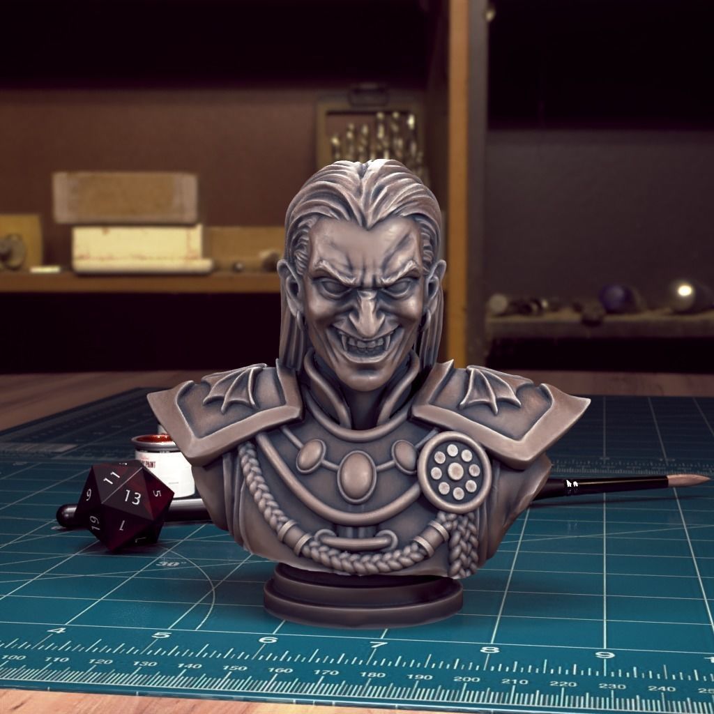 Curse of Strahd - Bust Pack 03 - Pre-Supported  3D print model_12