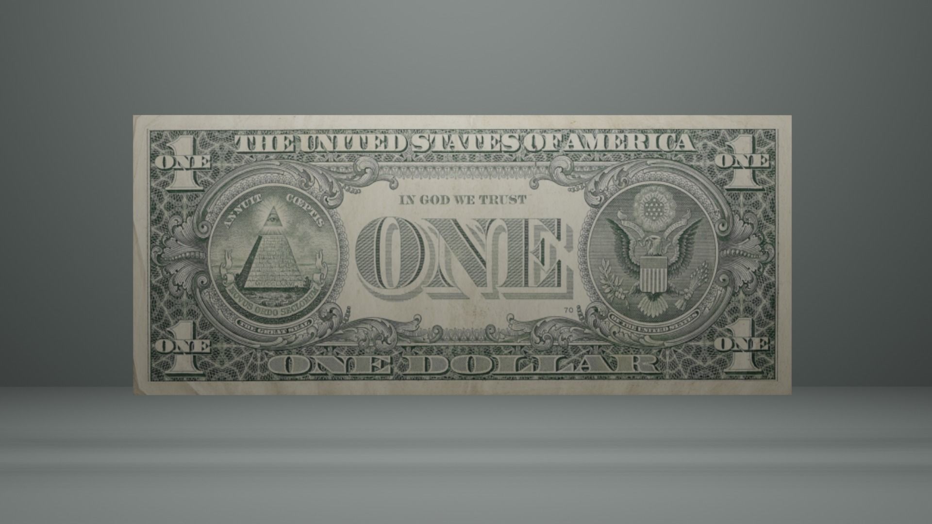 PBR Dollar Bill 3D model_1