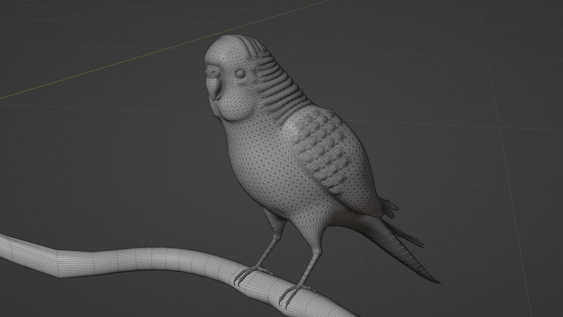  sitting parrot  3D print model_5