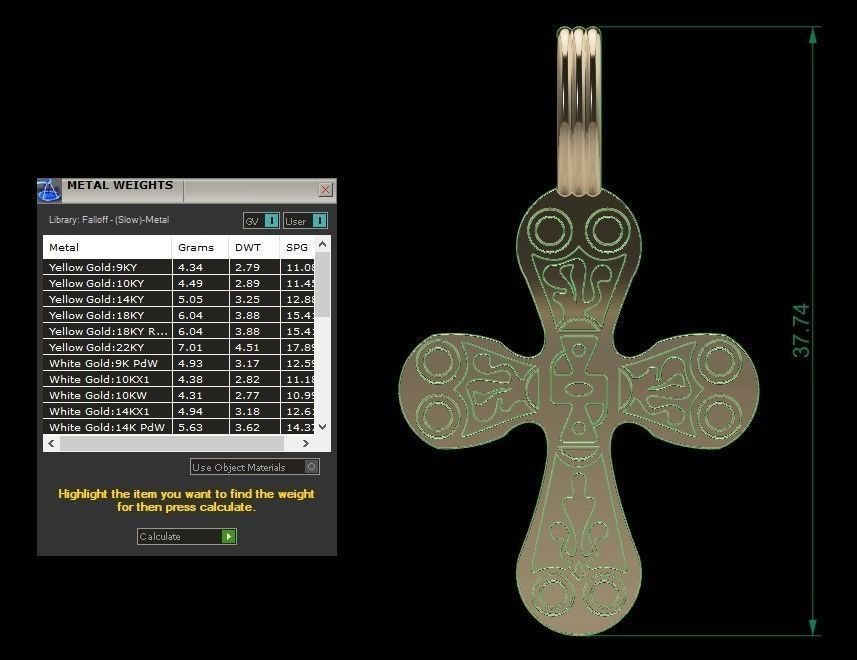 4 Pendants 3D print model_6