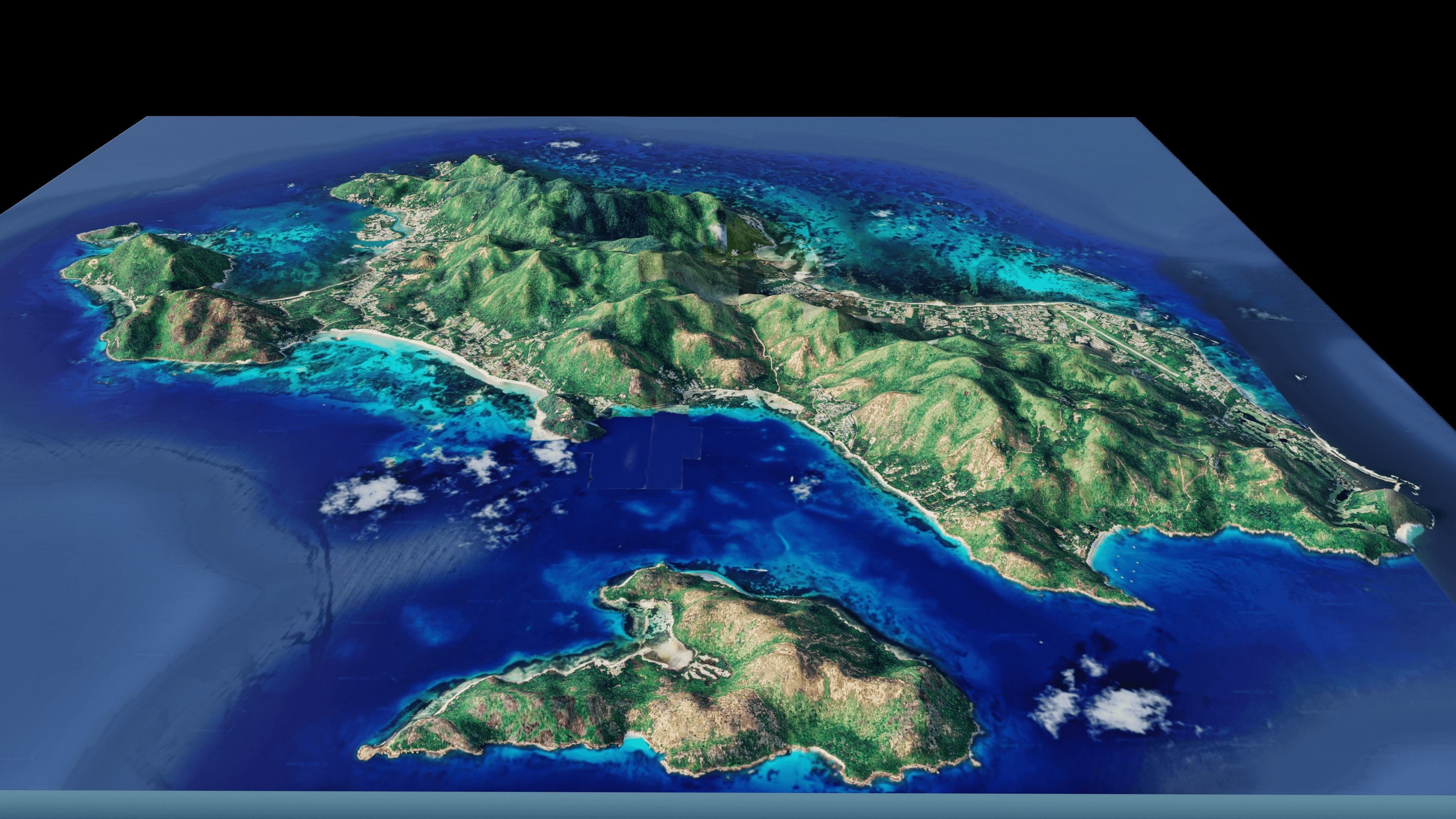 praslin island terrain 3d model 3D model_7