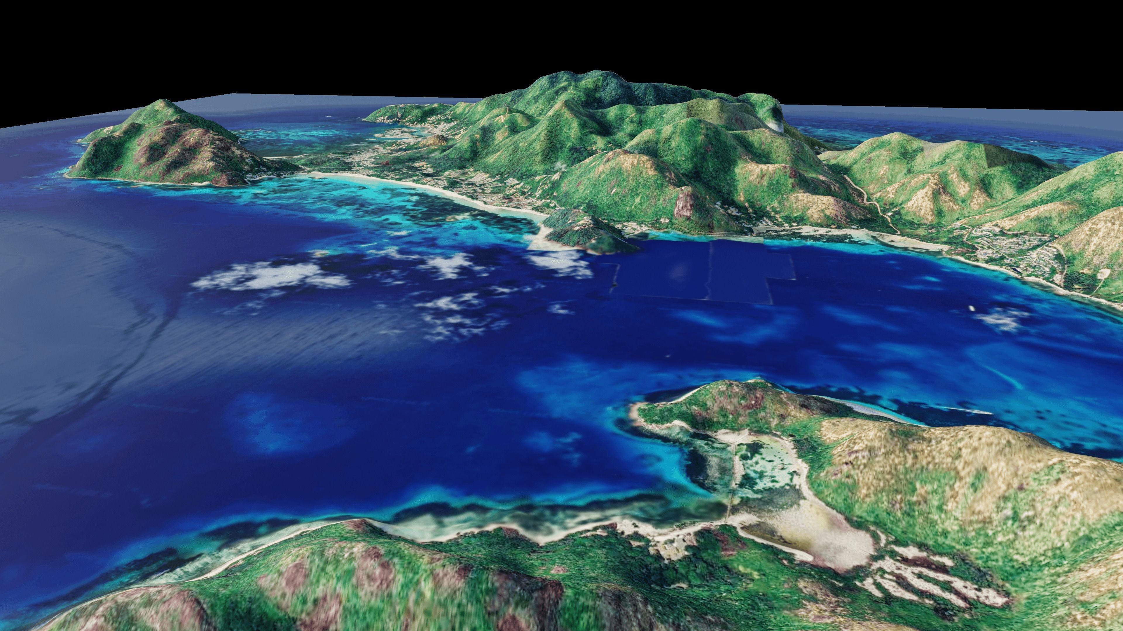 praslin island terrain 3d model 3D model_8