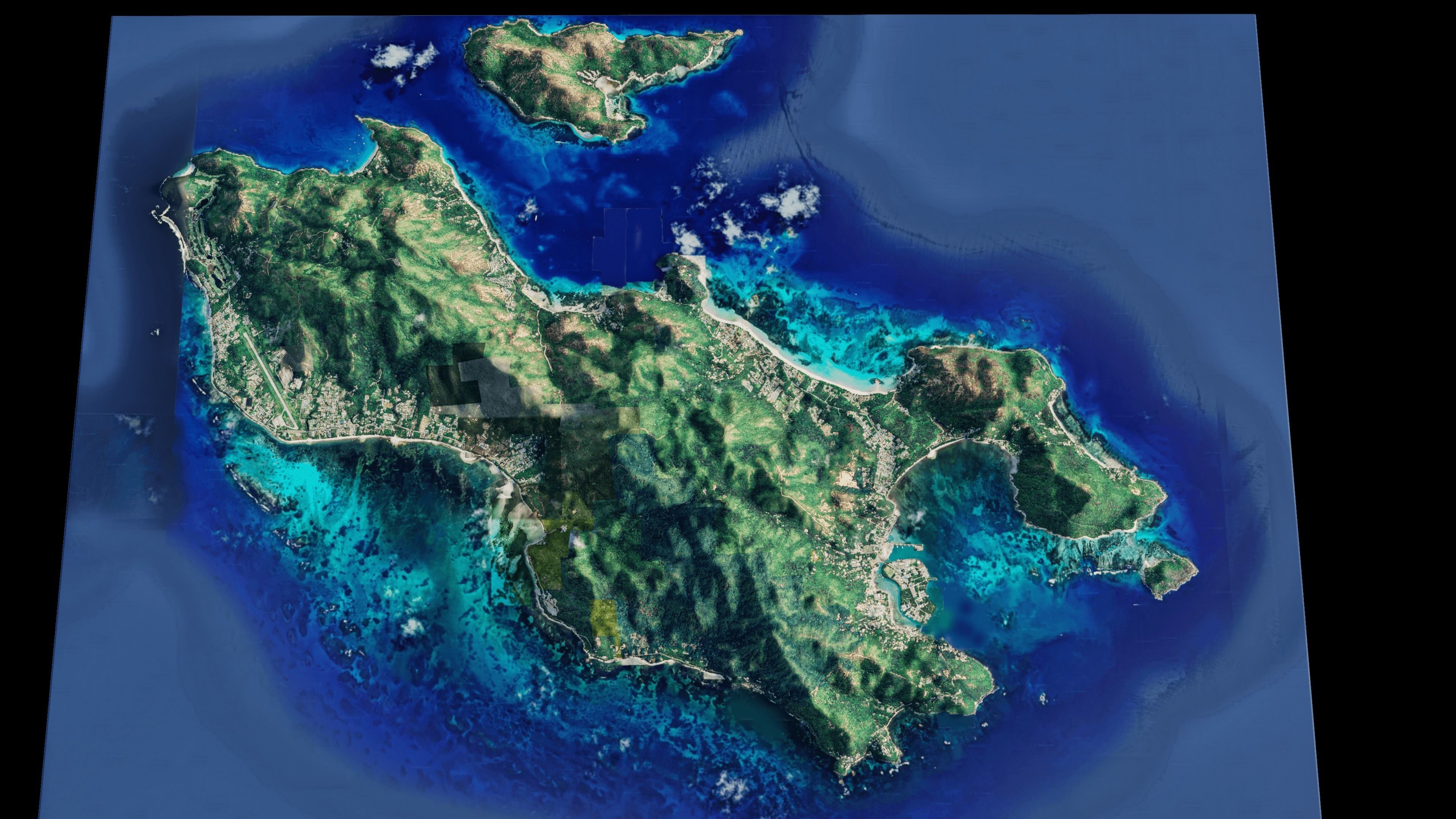 praslin island terrain 3d model 3D model_2