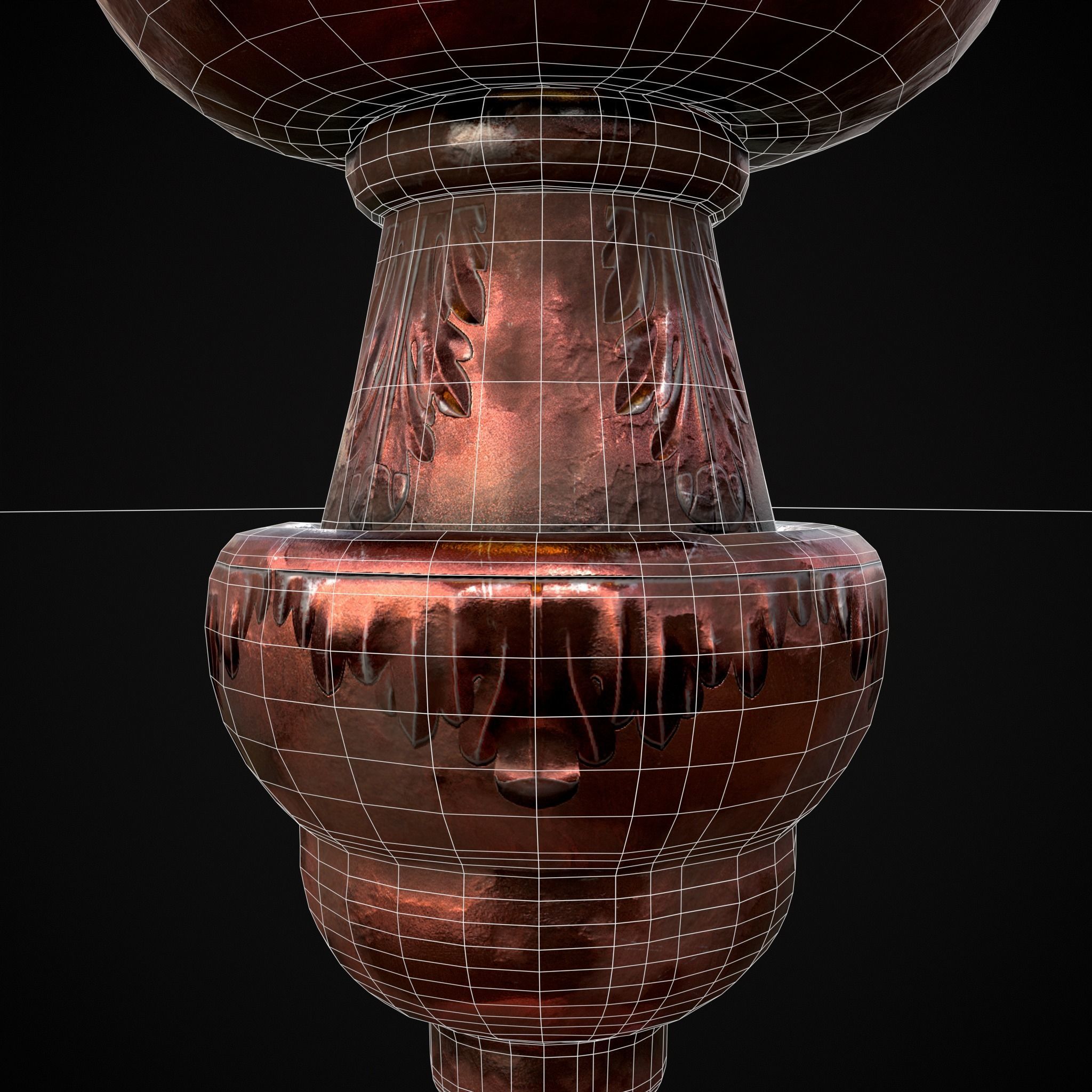 Candle Pedestal  Low-poly 3D model_20
