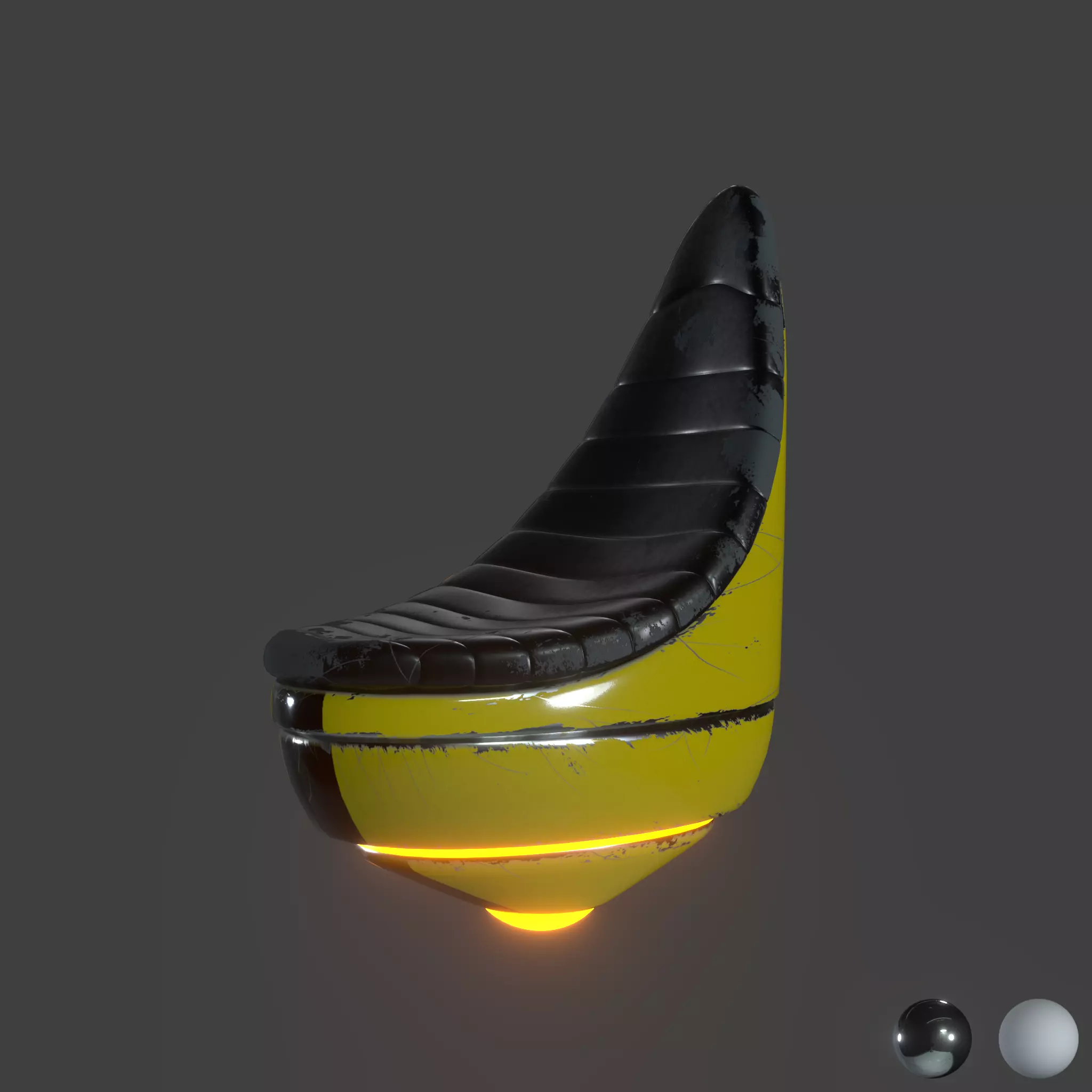 Sci-Fi Cyber Chair Low-poly 3D model