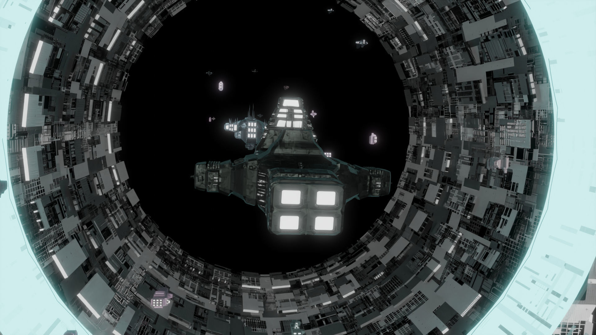 Futuristic Space Ship 3d Model Free 3D model_4