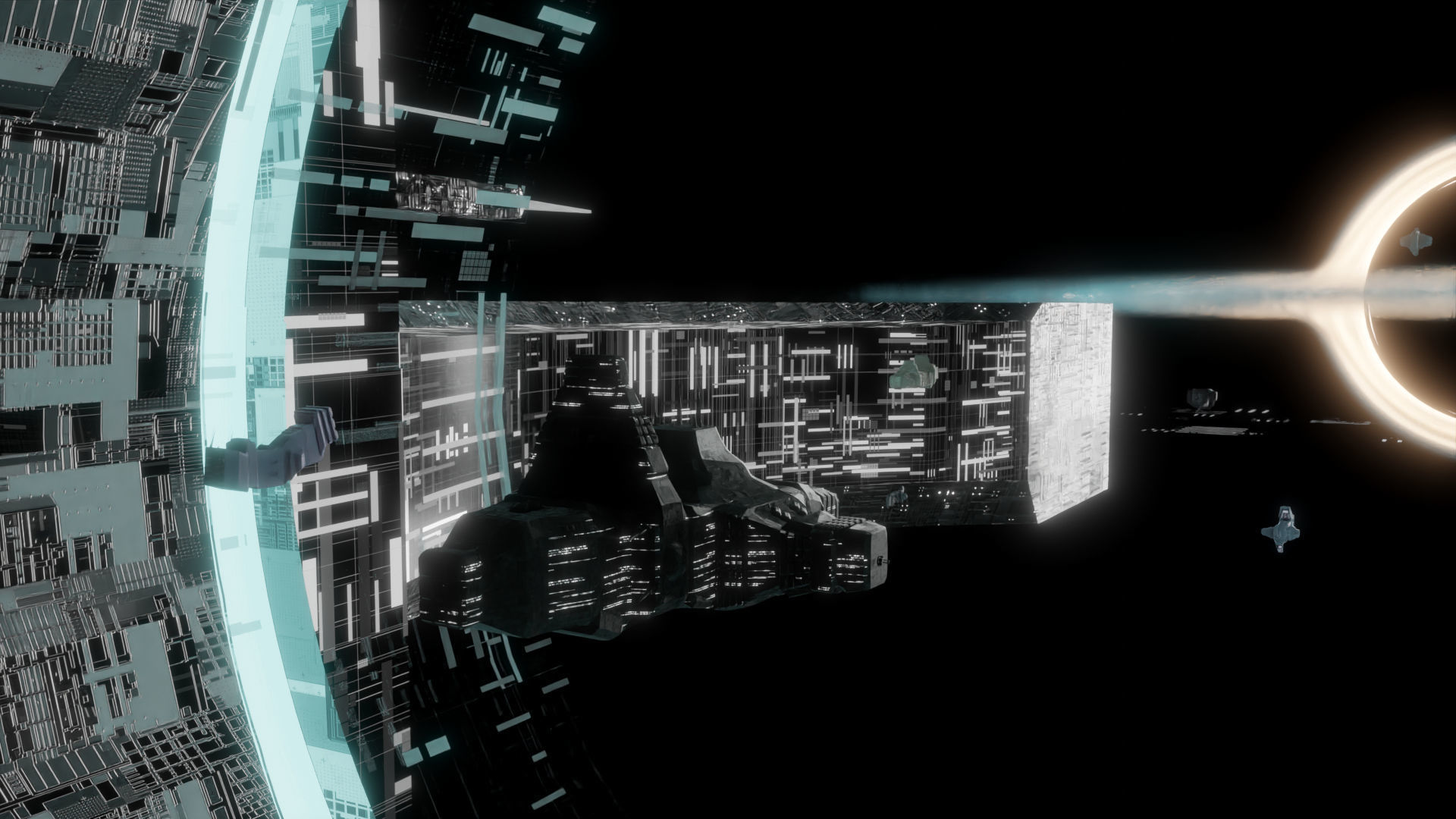 Futuristic Space Ship 3d Model Free 3D model_7