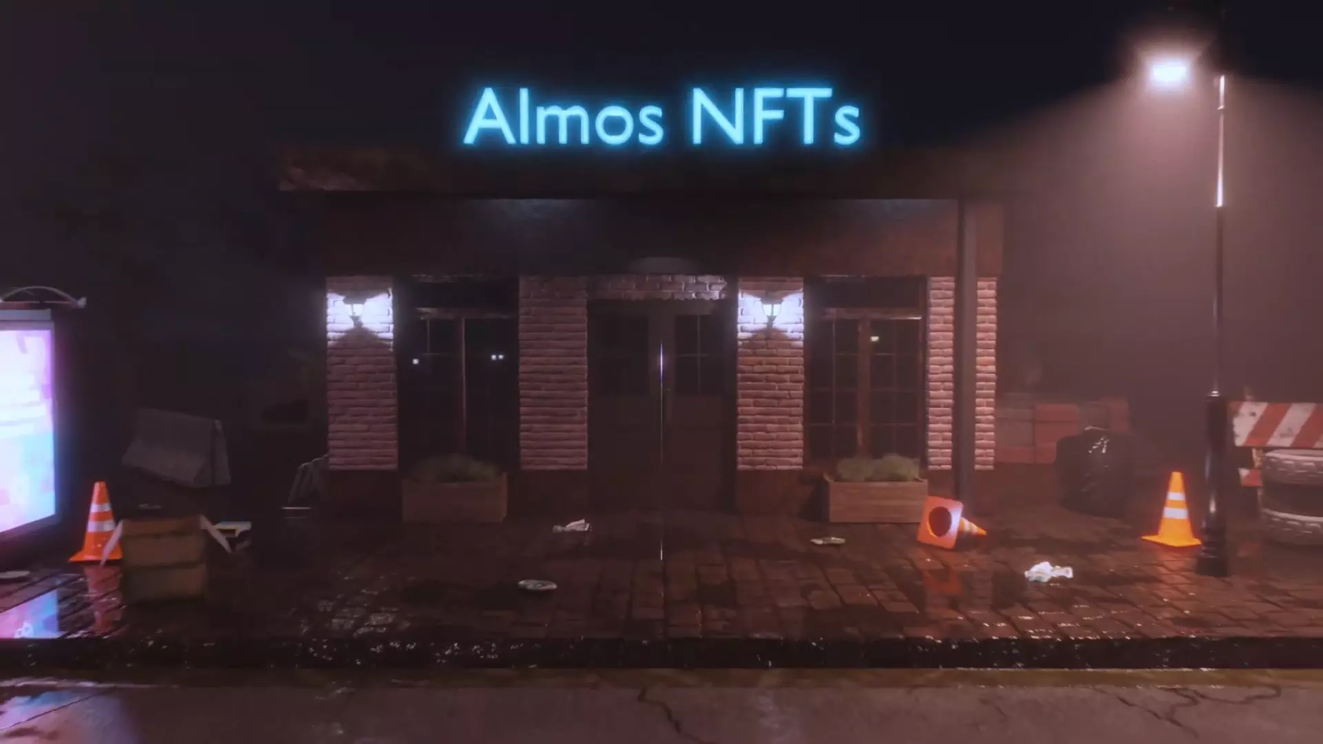 Cafe 3D Model Free 3D model_0