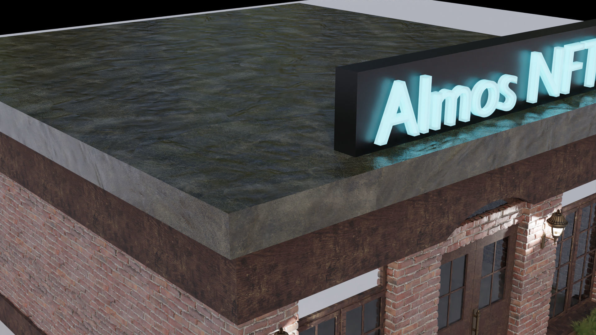 Cafe 3D Model Free 3D model_6