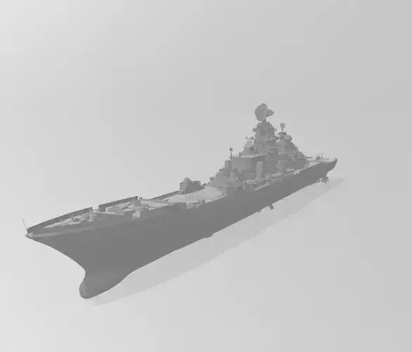 Maritime Fleet of the Russian Federation Kirov class cruiser 3D print model