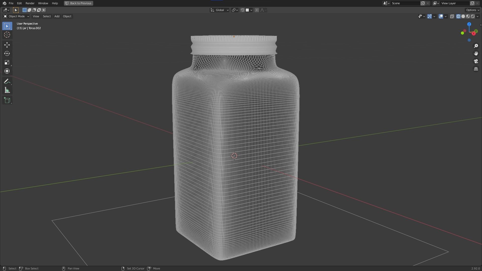 Jar 3d model Free 3D model_3