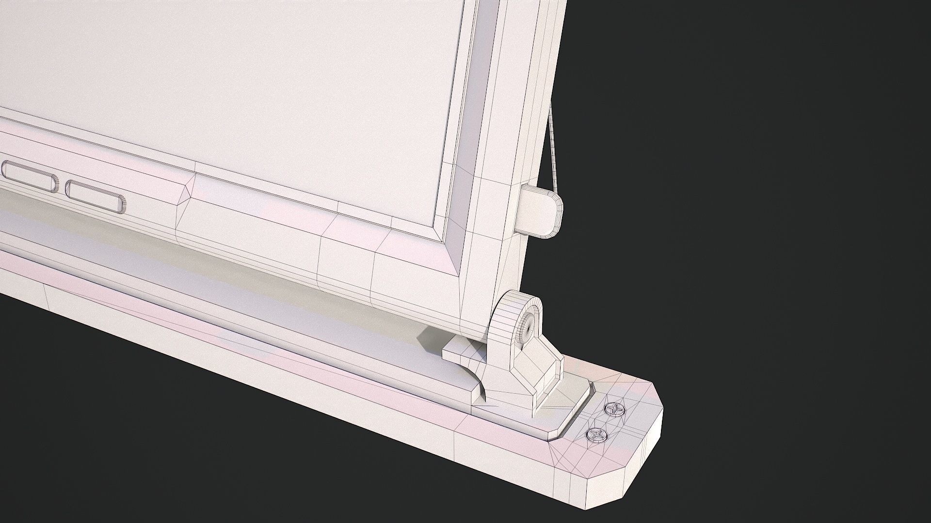 Sci-Fi Display Monitor Screen with Cam Low-poly 3D model_21