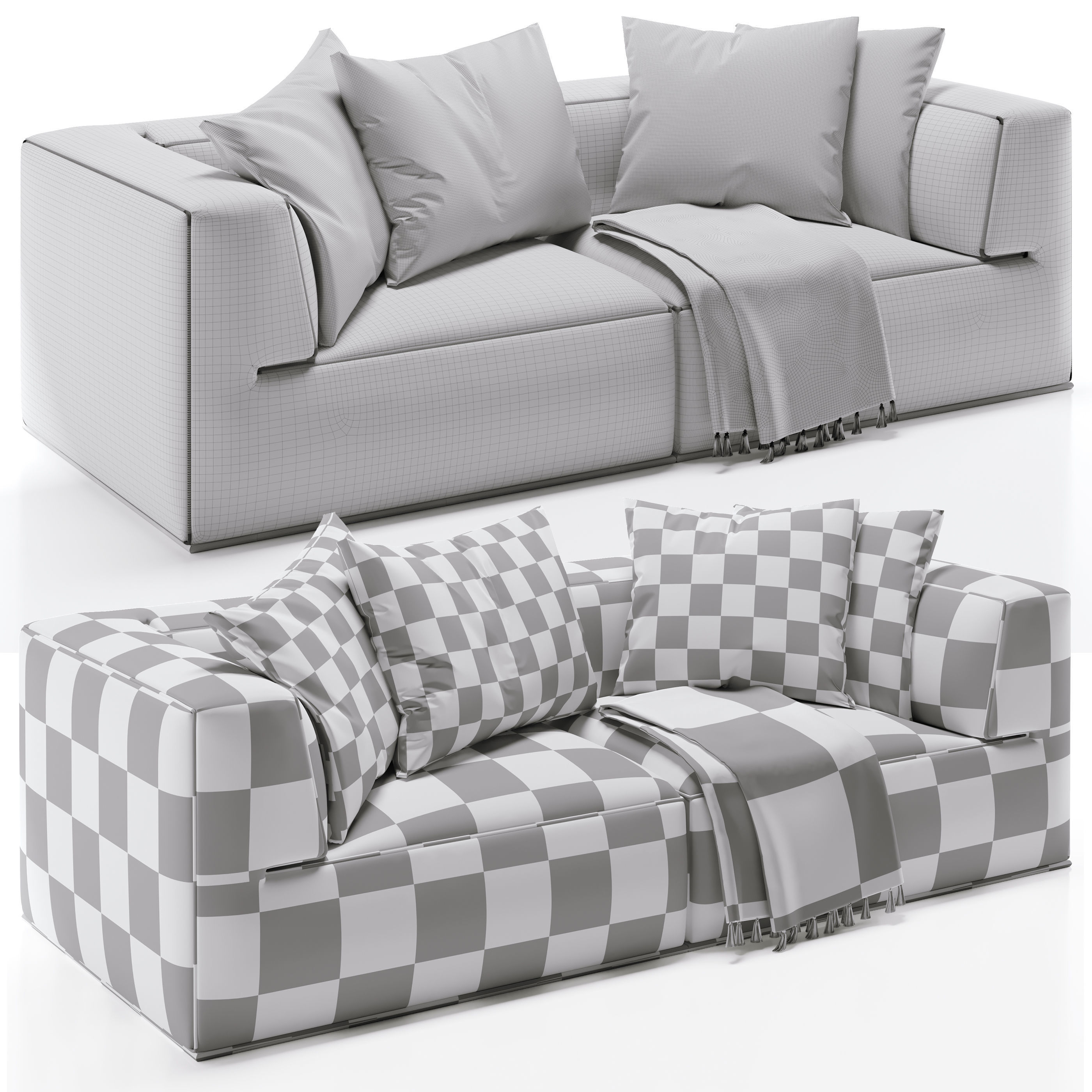 Flex Form Perry Sofa 3D model_3