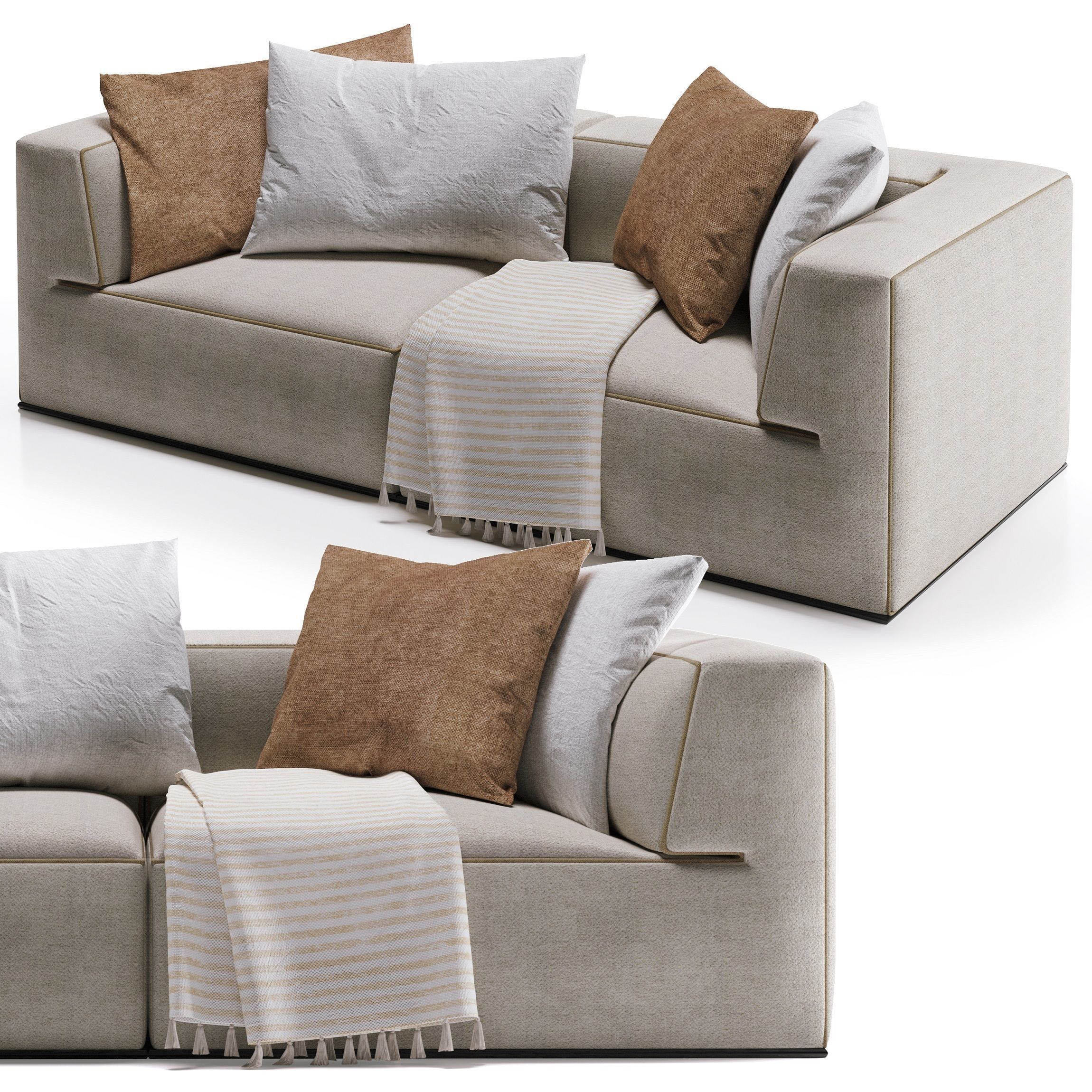 Flex Form Perry Sofa 3D model_1
