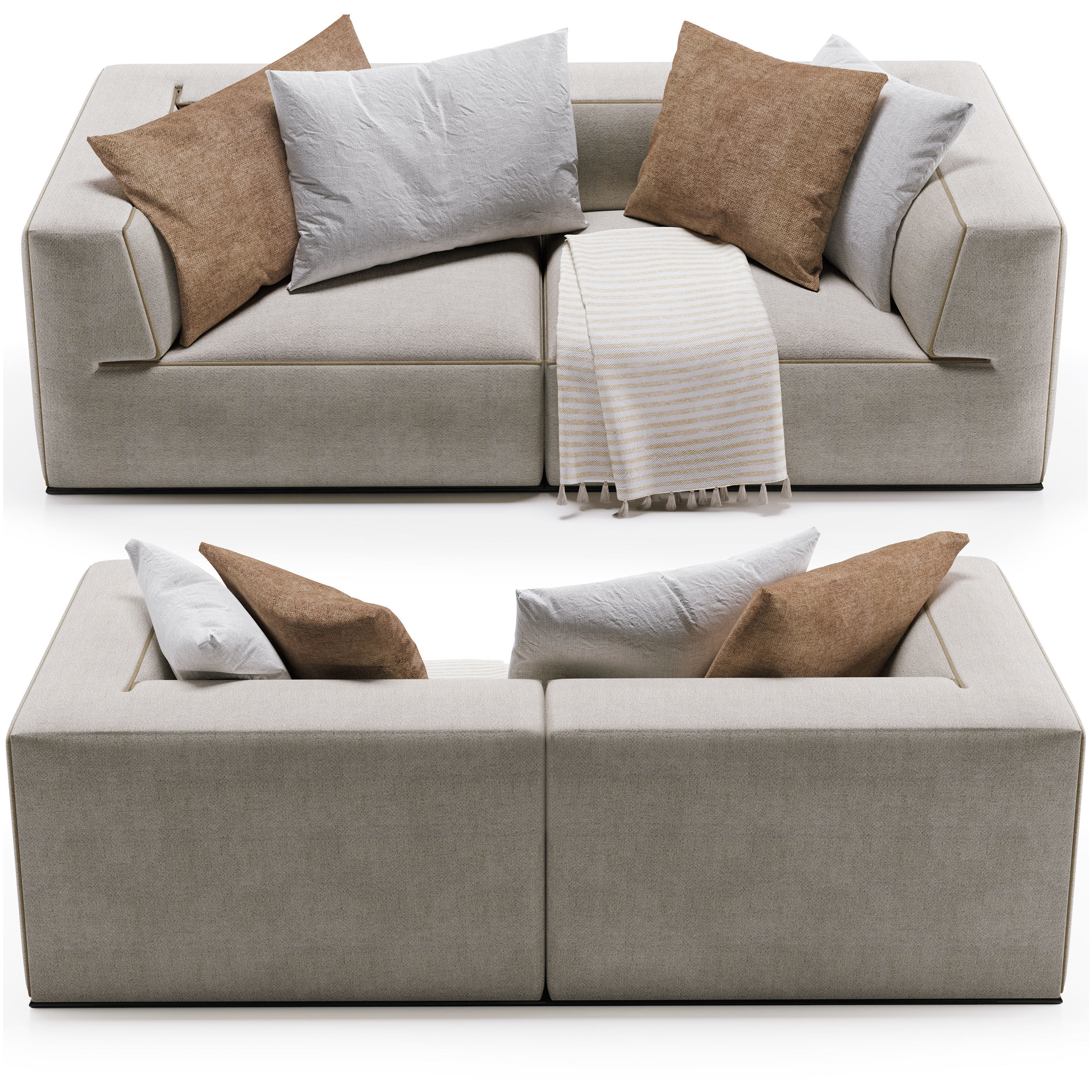 Flex Form Perry Sofa 3D model_2