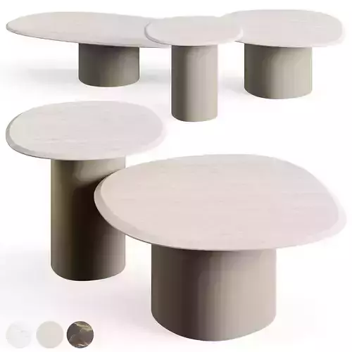 Carpanese Home Pebble Stone Table Rising Collection