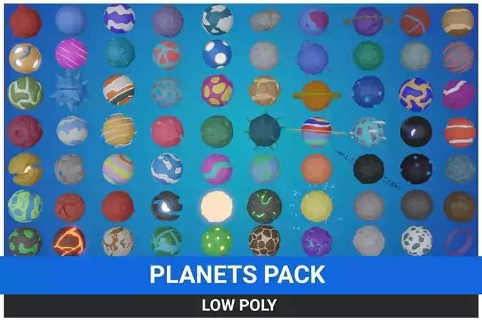 LowPoly Planets Pack