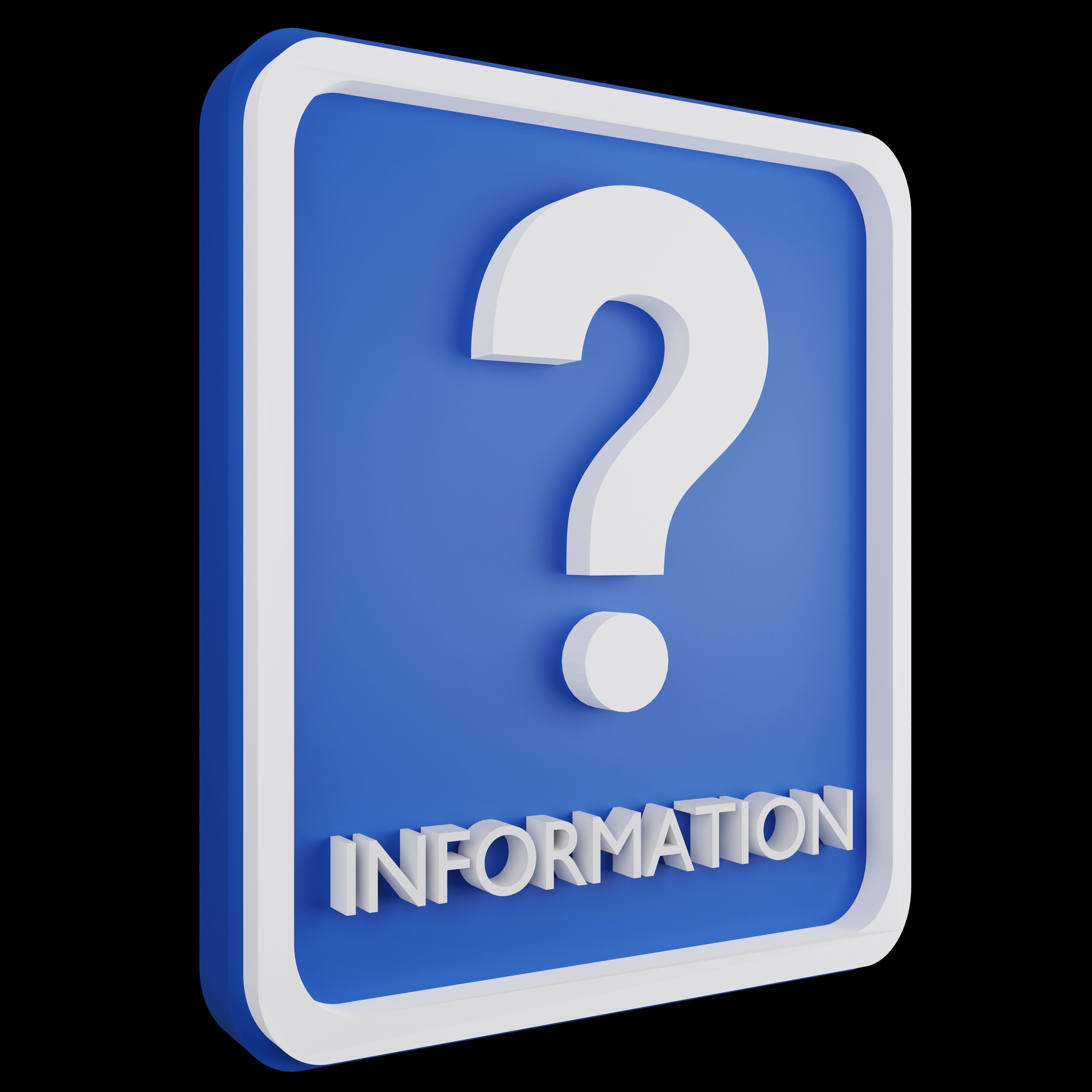 Road sign or Traffic sign 3D icon flat design collection no 4 Low-poly 3D model_15