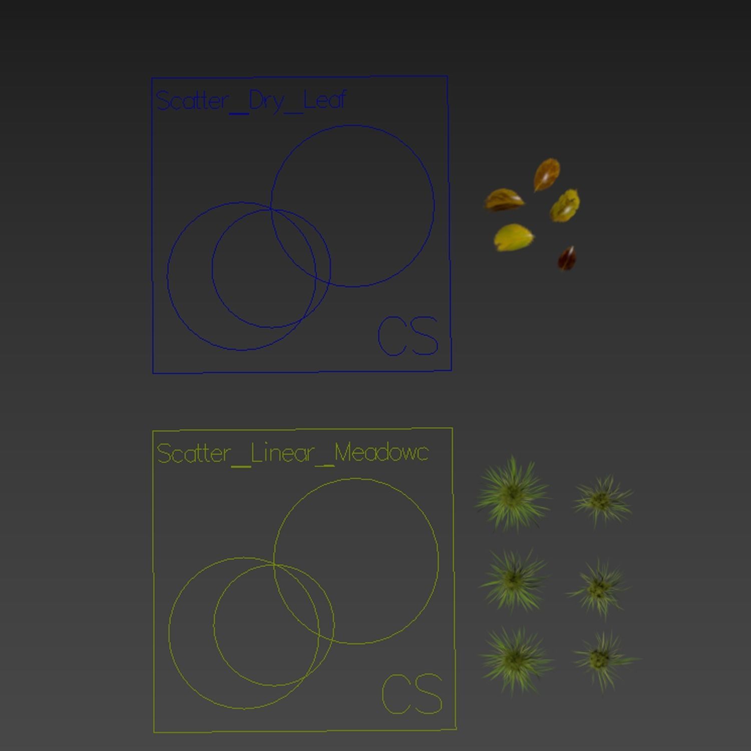 Grass Linear Meadow 3D model_5