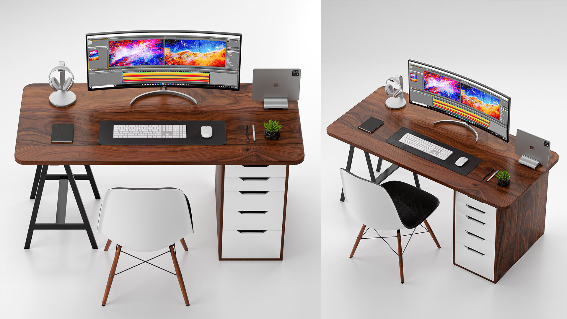 Work Space LG and Apple For Editors 3D model_5