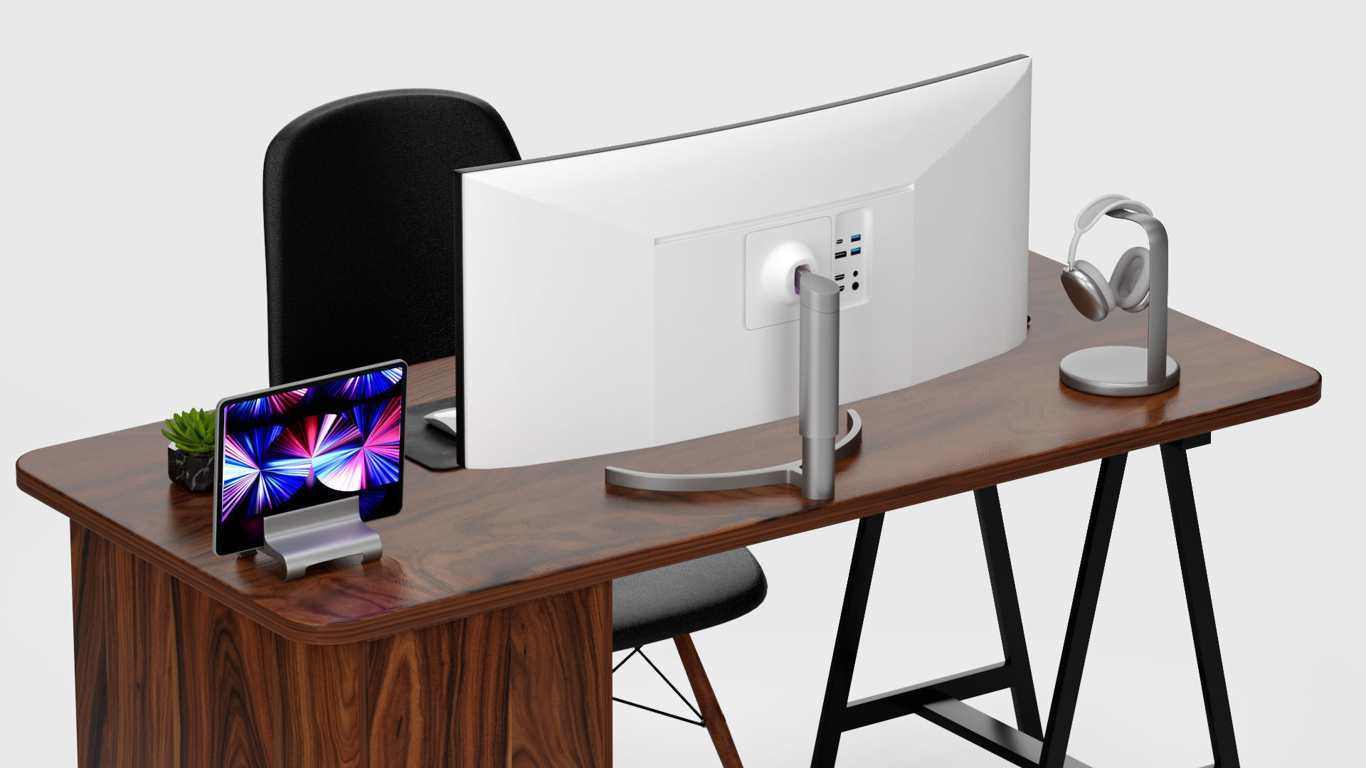 Work Space LG and Apple For Editors 3D model_6