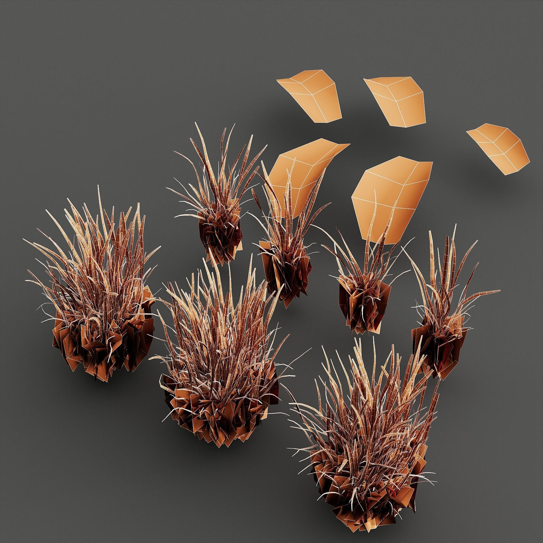 Grass Park Summer 3D model_3