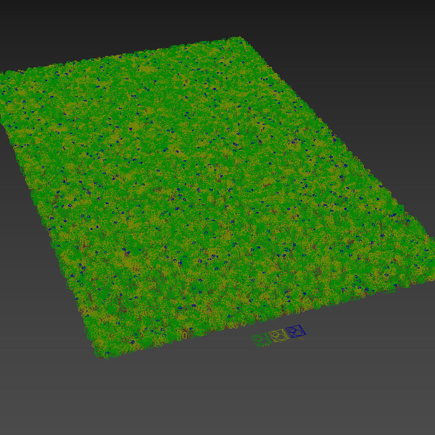 Grass Park Summer 3D model_4
