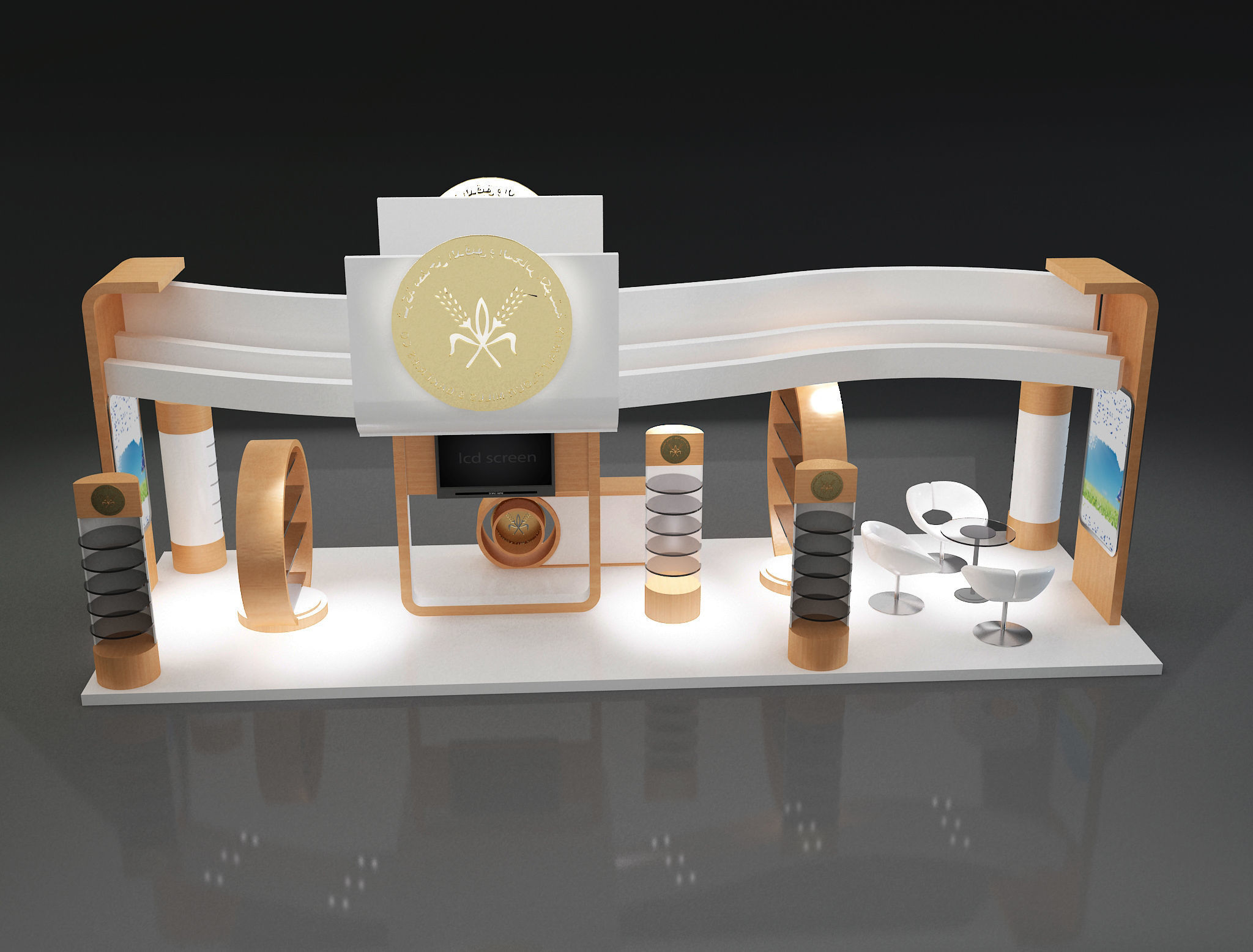 Booth Exhibition Stand a325b 3D model_1