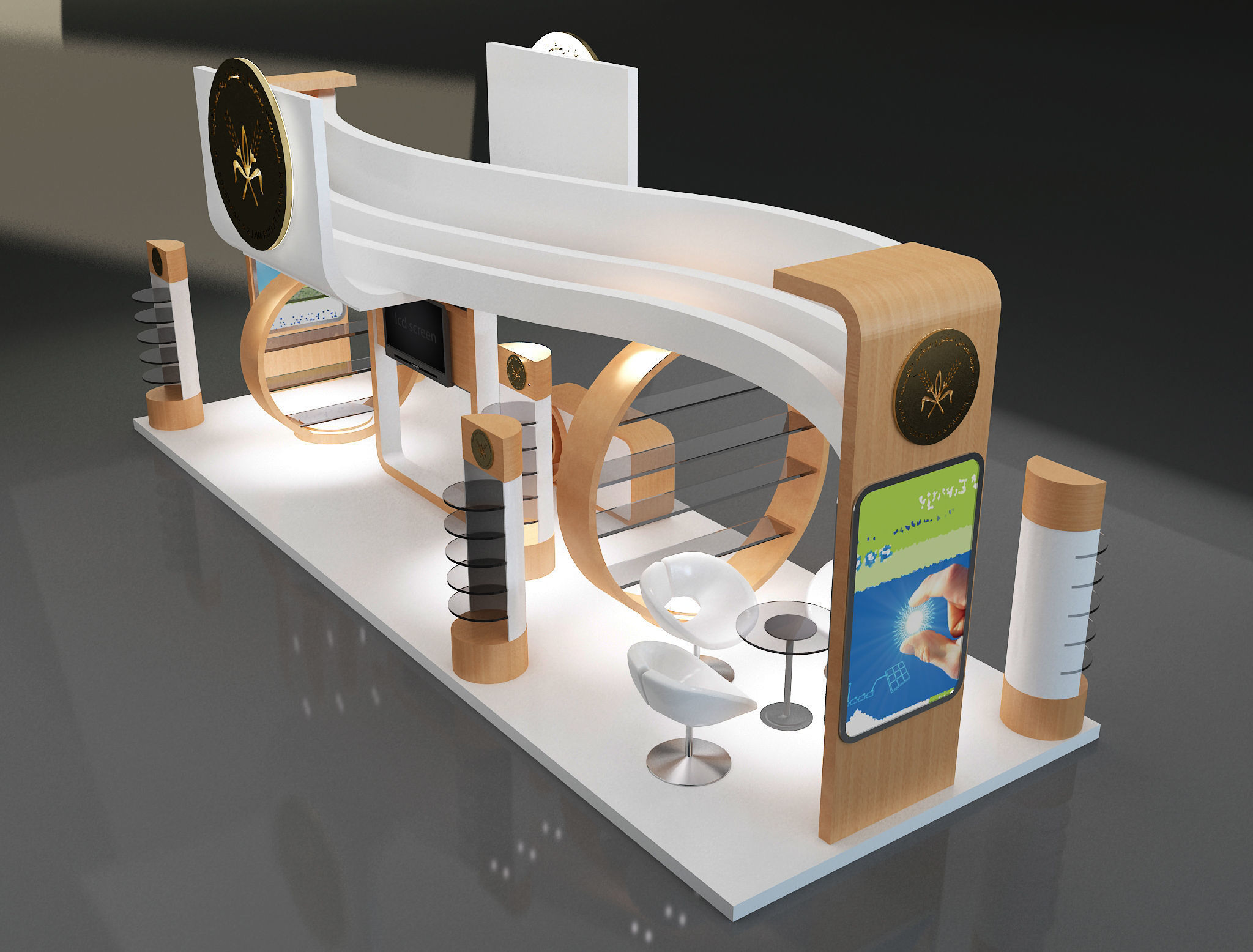 Booth Exhibition Stand a325b 3D model_2