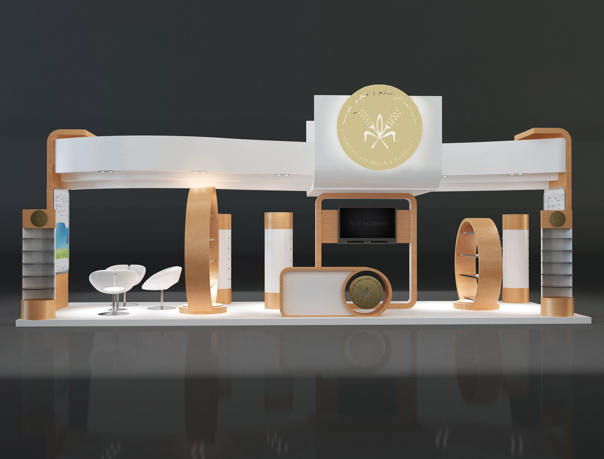 Booth Exhibition Stand a325b 3D model_5