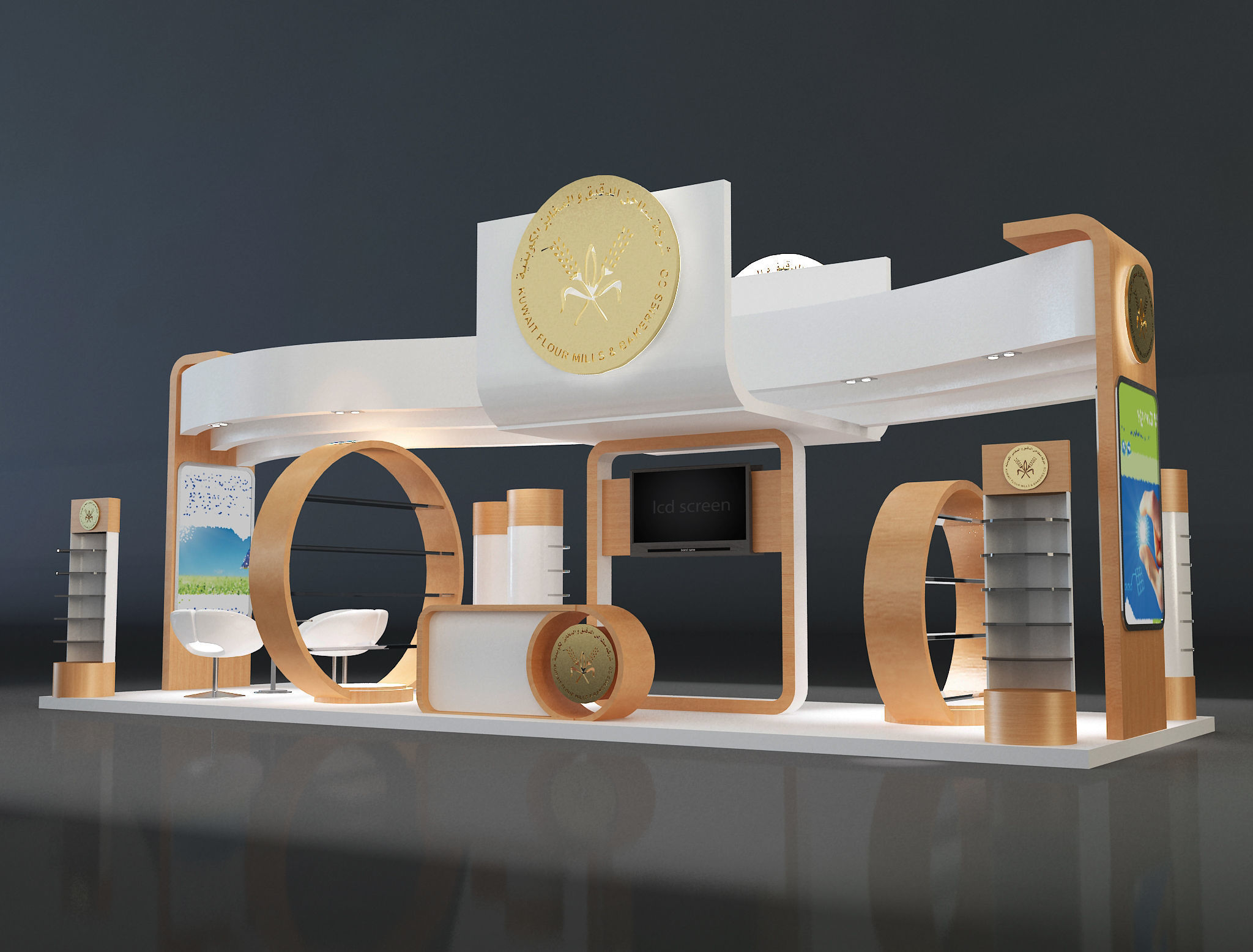 Booth Exhibition Stand a325b 3D model_4